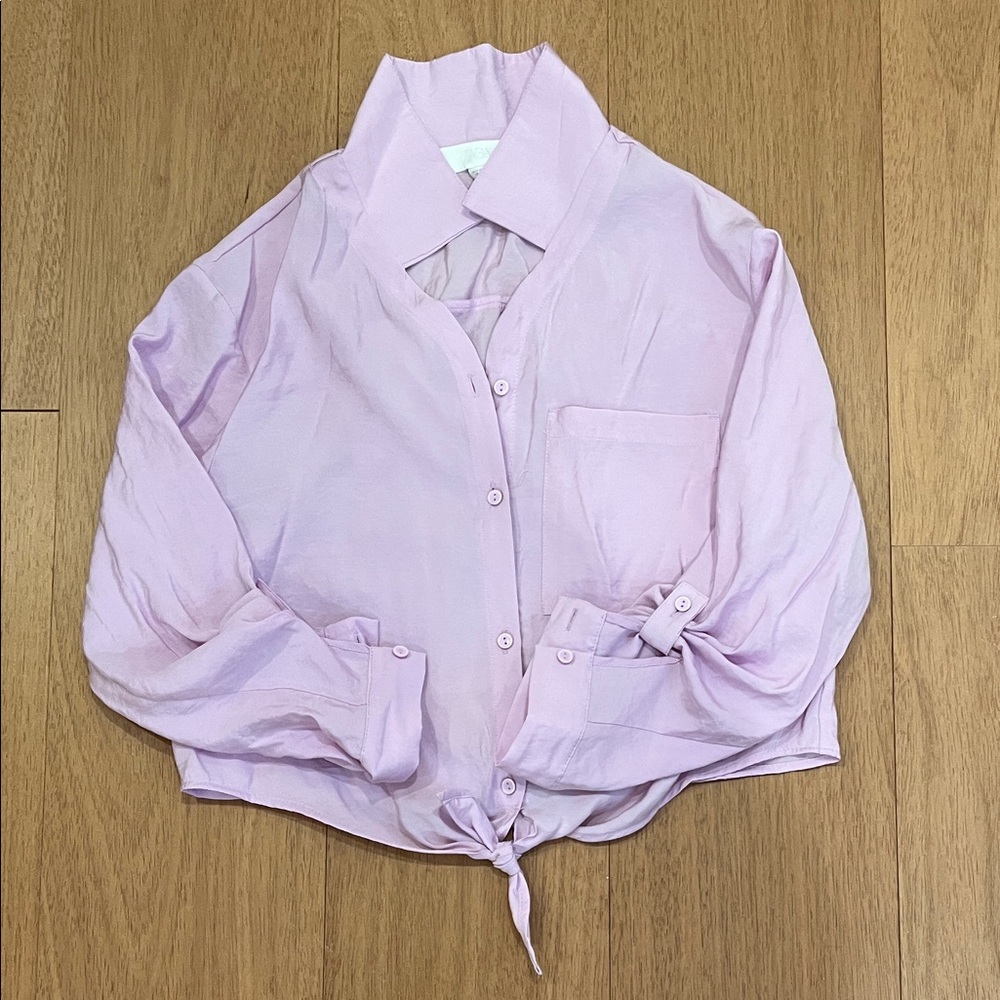 Zara Soft Pink Button-Down Shirt